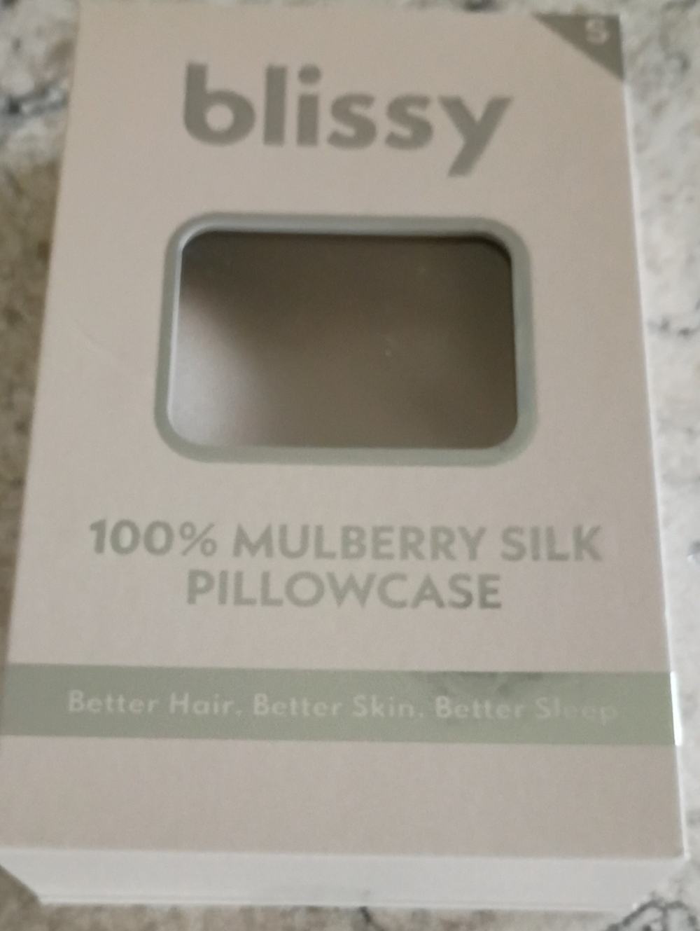 Blissy 100% Mulberry Silk Pillowcase - Natural Beige NIB